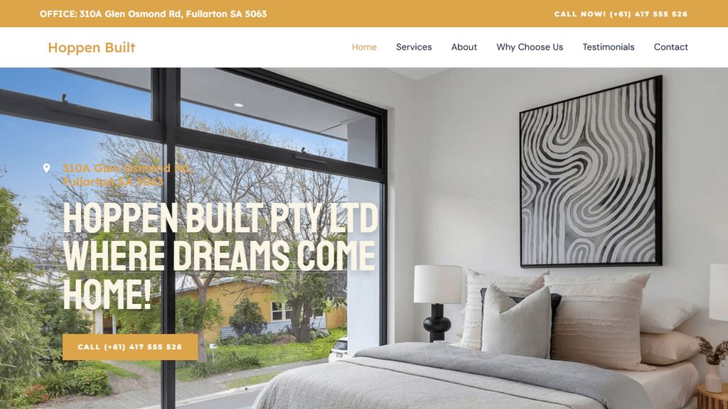 Hoppen Built website